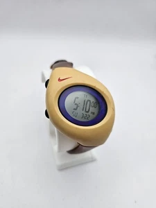 1999 Nike Triax Digital 38mm Unisex Watch Y2k Trainer NEW BATTERY Purple/Yellow - Picture 1 of 4