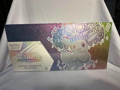 Pokemon Prismatic Evolutions Caja Colección Super Premium - Sellada de Fábrica Foto 1 de 3