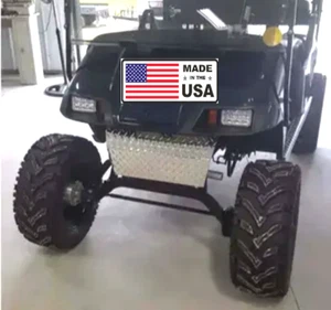 Diamond Plate Front Bumper Shock Cover EZGO TXT/PDS Golf Cart 2013 -18 USA - Picture 1 of 2