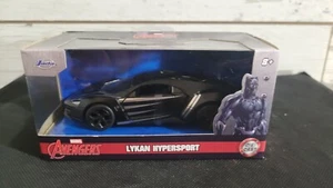 Jada 1:32 Marvel Avengers BLACK PANTHER Die Cast Car Lykan Hypersport - NIB! - Picture 1 of 2