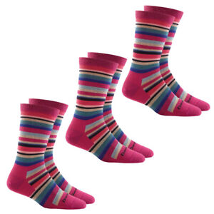 Darn Tough Women's Sassy Stripe Light - 3 Pack - Various Sizes and Colors