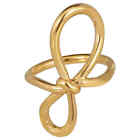 APM Monaco Ladies Gold-plated Sterling Silver Knot Ring