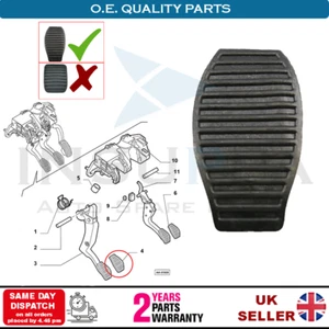 Clutch Pedal Rubber Pad For Citroen Nemo Peugeot Bipper Alfa Romeo Mito 2008 On - Picture 1 of 12