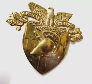 West Point US Military Academy Badge Vintage Pin: Country Honor Duty USMA - Picture 1 of 2