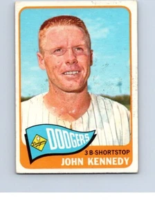 VINTAGE BASEBALL 1965 TOPPS LOS ANGELES DODGERS JOHN KENNEDY NO730 - Picture 1 of 2