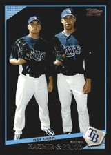 2009 Topps Wal-Mart Black Border #321 Scott Kazmir David Price Tampa Bay Rays