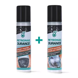 Spray Pulizia Igiene + Antipioggia Visiera Rain Off Kit Casco PETRONAS DURANCE - Foto 1 di 5
