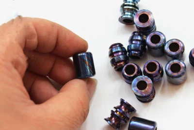 Titanium Damascus Knife Bead Lanyard Paracord Pendant Necklace Bracelet Making - Image 1 of 4