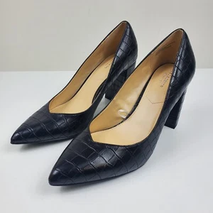 Liz Claiborne donna LC Haslett nero tacco a pompa taglia US 11M - Foto 1 di 10