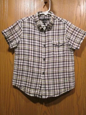 Little Marc Jacobs Boy's Charcoal Gray Plaid Button Front Shirt Size 5 - Image 1 of 4