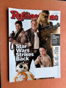 ROLLING STONE MAGAZINE DECEMBER 2015 STAR WARS STRIKES BACK NO LABEL MINT - Picture 1 of 2