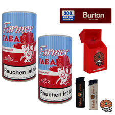 2x Farmer Original Rot Pfeifentabak à 160g + Burton Hülsen