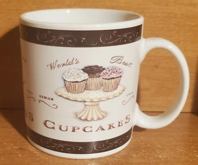 Taza Oneida SWEETS, 12 OZ / 3 3/4" Angela Staehling, gres, excelente Foto 1 de 4