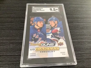 2019-20 Upper Deck Young Guns Canvas Kaapo Kakko/Adam Fox RC #C120  SGC 9.5 - Picture 1 of 3