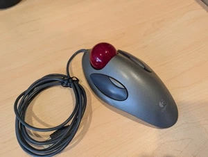 Logitech Trackman Marble Trackball Mouse 910-000806 - Picture 1 of 3