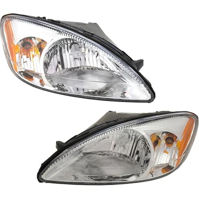 Driver and Passenger Headlights For Ford Taurus 00-07 Halogen w/ Bulb/s CAPA Foto 1 de 4