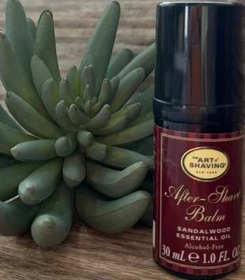Arte afeitado después del afeitado BÁLSAMO aceite esencial de sándalo sin alcohol 1 oz viaje Foto 1 de 3