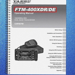 YAESU FTM-400XDR / DE User Operating Manual - STEEL WIRE SECURED - Bild 1 von 5