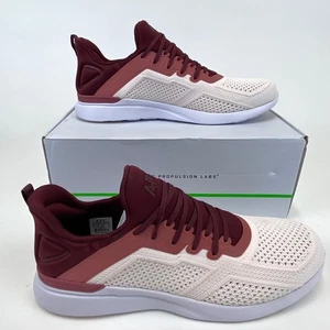 APL Techloom Tracer Running Shoes Burgundy Cedar Creme Athletic Sneakers 11 - Picture 1 of 6