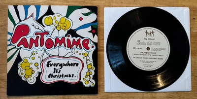 45 7" SP THE BEATLES FAN CLUB SINGLE 1966 PANTOMIME EVERYWHERE IT'S CHRISTMAS - Image 1 of 3
