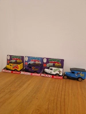 Walkers Monster Munch Vintage Die-Cast Model Car Set of 4 Snackshack - Image 1 of 3