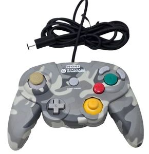 HORI PAD CUBE Gamecube Controller Pad Grey Camoflauge HGC - Japan Import - Picture 1 of 4