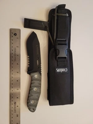 Cuchillo fijo Camillus CK-9.5 4.75" 1095 hoja de acero al carbono 19183 hecho en EE. UU. Foto 1 de 4