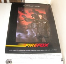 ROLLED 1982 Pace Posters Scotland FIREFOX MOVIE POSTER 24.5 x 36 CLINT EASTWOOD