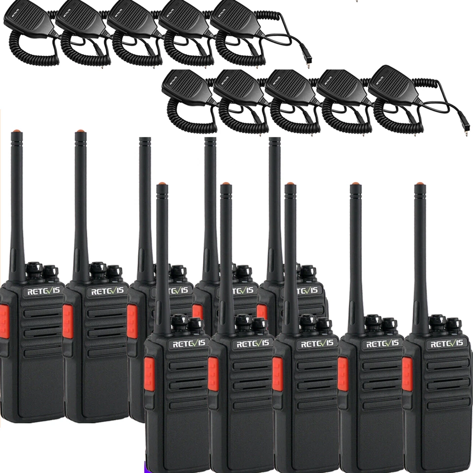 Retevis RT24 Freenet Funkgerät 149MHz Lizenzfrei 0,5W, 16 Kanäle, 2XWalkie-Talkies - Schwarz
