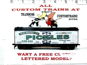 HO SCALE CUSTOM LETTERED HEINZ PICKLE CAR REEFER 🥒🥒🥒🥒 - Picture 1 of 13