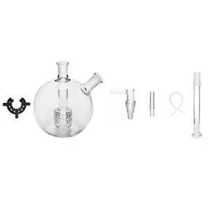 6 in 1 14mm Mega Globe Glass Pipe Matrix Perc Water Bong Bubbler Mouthpiece Whip - Picture 1 of 3