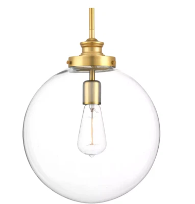 Progress Lighting Penn 12 in. Golden Natural Brass Clear Glass Pendant Light - Image 1 of 4