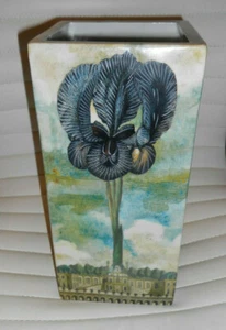 Rare Vintage John Derain Palais Royale Iris Chateau Hand Painted Porcelain Vase  - Picture 1 of 6