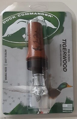 Duck Commander Jase Robertson Pro Series Double Reed Duck Call Tigerwood DCPROTW - Image 1 of 3