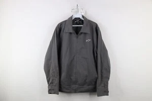 Vintage Alpinestars Racing Mens Large Distressed Full Zip Mechanic Work Jacket - Picture 1 of 15