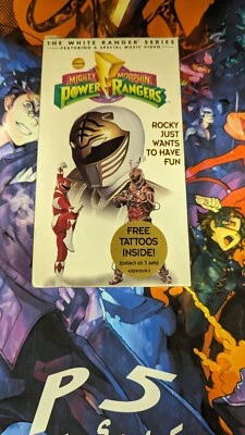 Sealed Mighty Morphin Power Rangers White Ranger Rocky Just Wants to Have Fun - Image 1 of 4