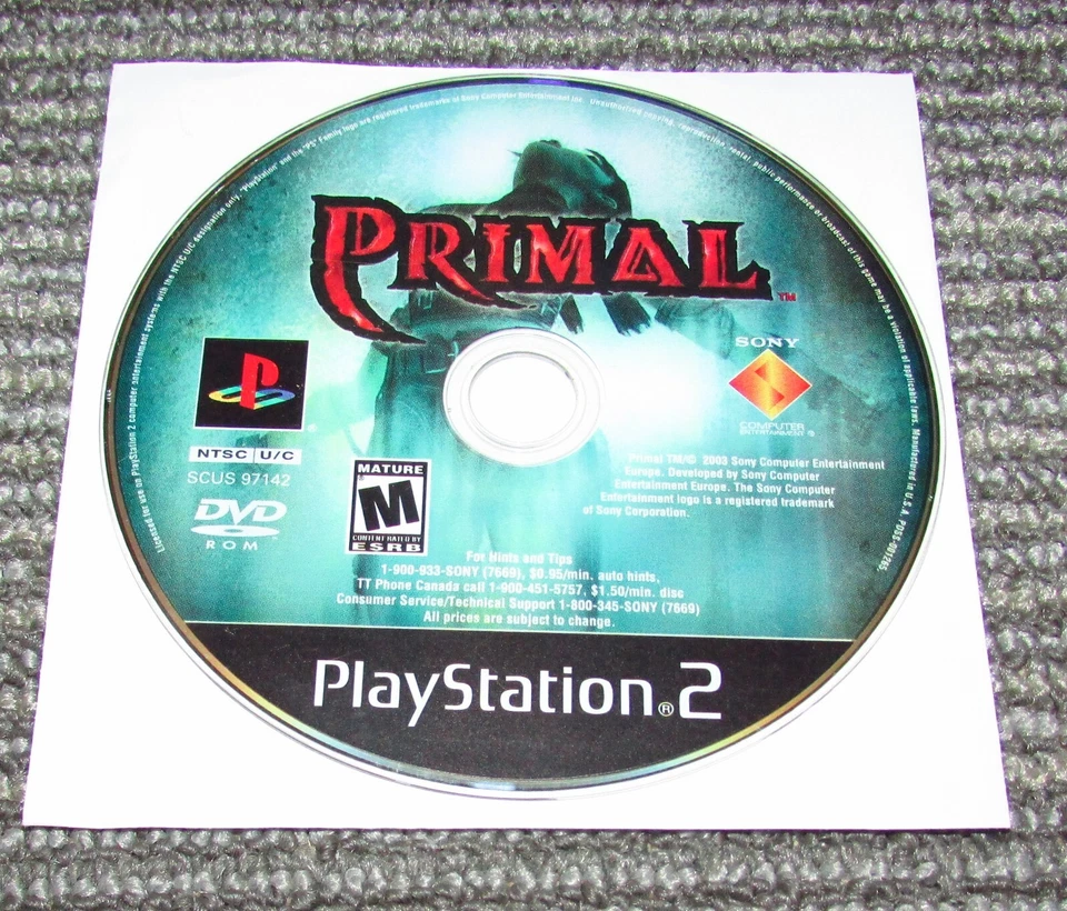 Primal (Game Only) Playstation 2 PS2 Fast Shipping - Image 1 of 1