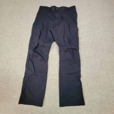 Pantalones cargo Wrangler para hombre 40X30 negros tiro medio senderismo camping cintura flexible aire libre Foto 1 de 4