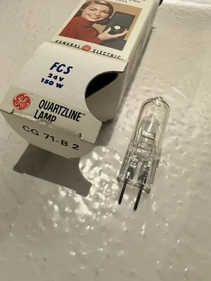 FCS HLX  "2-pack" projector lamp projection light bulb microfilm 24v 150w, G.E. - Image 1 of 2