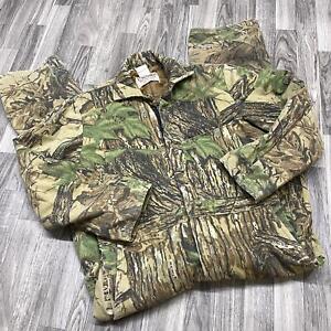 WALLS Insulated Green Camo Real Tree Hunting Coveralls Suit Men's Size Medium