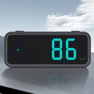 GPS Digital Speedometer Colorful LED Display Speed MPH KMH Meter Plug and Play - Photo 1 sur 18
