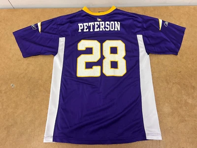 Camiseta Reebok NFL Minnesota Vikings Adrian Peterson #28 TALLA JUVENIL XL Foto 1 de 4