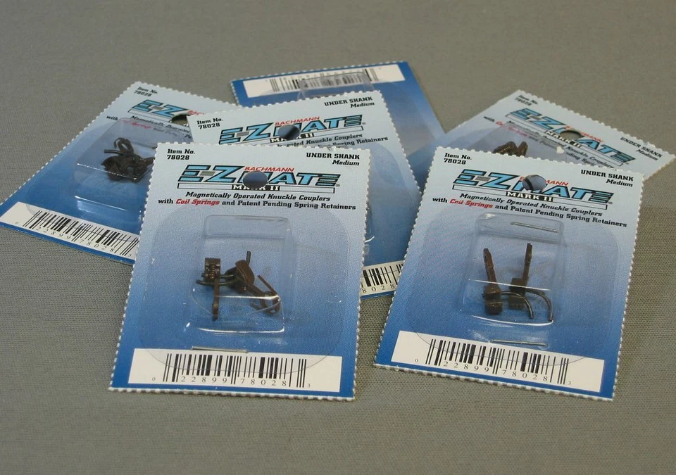 BACHMANN HO EZ MATE UNDER SHANK KNUCKLER COUPLER MEDIUM 6 PACK BAC78028 (6) - Image 1 of 1