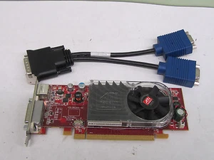Dell Optiplex SFF Dual Monitor HD 2400 PCIe DMS59 Video Card w/VGA cable - Picture 1 of 2