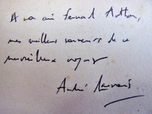 Envoi autographe. André Maurois. Voyage au pays des Articoles - Picture 1 of 5