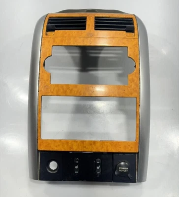 Chrysler Aspen 2007-2009 tablero central madera grano radio/bisel climático genuino OEM Foto 1 de 4