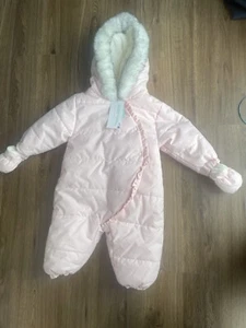 Schneeanzug Rosa Neu Ungetragen OBAIBI 12-18M Gr 86/92 Winter Fell Kleinkind BAB - Bild 1 von 13