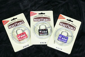 9 x Long WIRE Security Padlock Travel Combination Lock (Fast Postage) - Picture 1 of 1