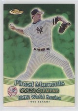 2001 Topps Finest Finest Moments Refractor Roger Clemens #FM13