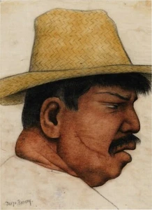 DIEGO RIVERA Art Poster or Canvas Print "Hombre Gordo" - Picture 1 of 1